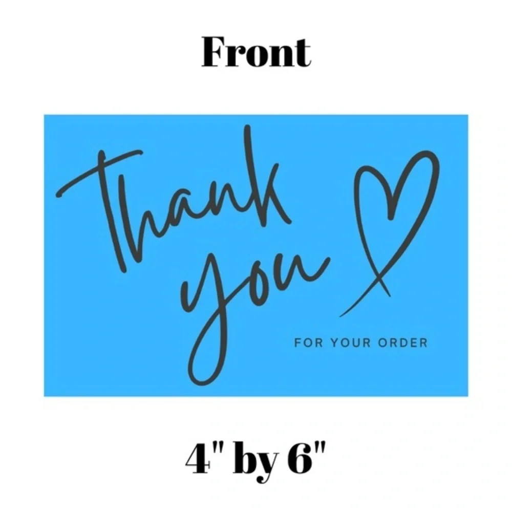 Set of 10 Thank You Postcard